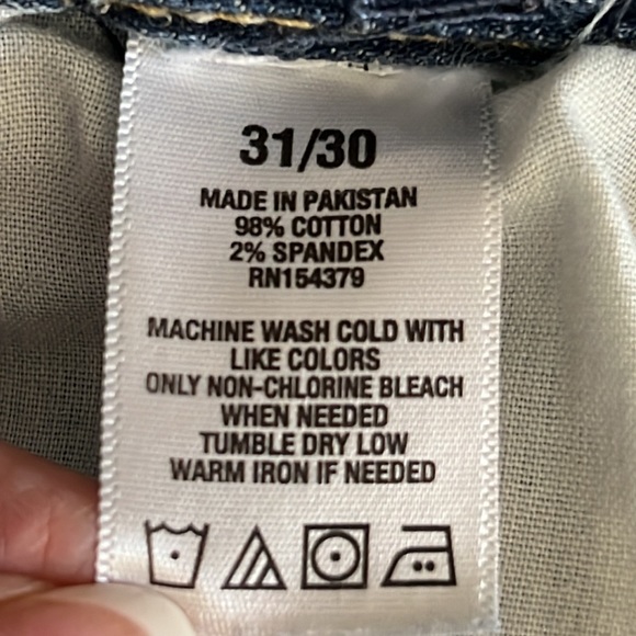 Aeropostale jeans skinny distressed patches blue size 31 - Picture 17 of 17